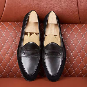 Luxurious Quality Italian-style Formal Wear Men's Leather <b>Shoes</b> Slip-On Oxford Handcrafted Embroidered Camouflage Pattern Steel - Product Image 5