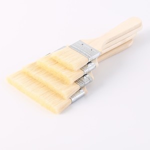 Pinceau industriel à poils naturels doux et fibres synthétiques pour peinture murale, colle pour <span class=keywords><strong>barbecue</strong></span>, nettoyage domestique, manche en bois/plastique - Product Image 4