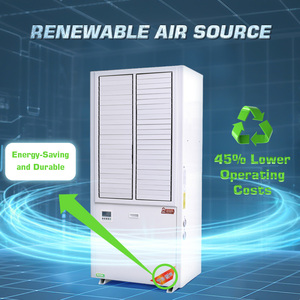 5.7kW Commercial Evaporative Air Cooler With Flange Duct Outlet and AC <b>Fan</b> Motors Floor <b>Standing</b> R-410A Refrigerant Hotel Commer - Product Image 3