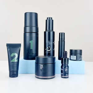 Wholesale Empty Skincare Packaging Set 30ml 40ml 50ml 100gml Black Matte Glass <b>Jar</b> Dropper Bottle and Paper Box <b>Plastic</b> Tube - Product Image 2