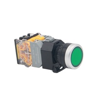 LA38-11 30MM Tombol Tekan Logam Berkualitas Tinggi Tipe Momentary IP65 10A 1NO1NC dengan Cincin Tahan Air