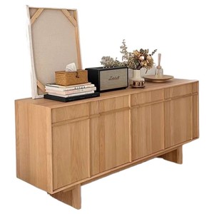 Japanese Style Solid Wood <b>Sideboard</b> 160x43x80cm New Zealand Pine Modern Minimalist Living Room <b>Storage</b> Cabinet - Product Image 5
