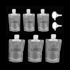 New Design Cosmetic Lotion Makeup Remover Refill Spout Pouch Waterproof Liquid Bag 100 ml Customizable logo
