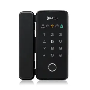 Bluetooth מנעול טביעת אצבע זכוכית דלת בקרת גישה מערכת חכם דלת מנעול טביעת אצבע