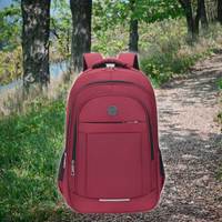 Sac à dos pour ordinateur portable imperméable Oxford réfléchissant 15,6 pouces pour étudiants, voyages, collège, école
