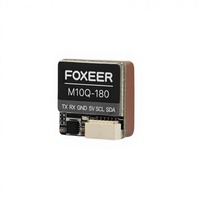 Module GPS Brushless Foxeer M10Q-180 Double Protocole NMEA/BL0X en Plastique pour Système FPV Racing, Portée 120 180 250m