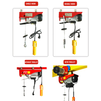 Mini-treuil électrique à câble PA 1 tonne, robuste, pour levage industriel, certifié CE, en alliage d'aluminium, nouvelle télécommande, IP55