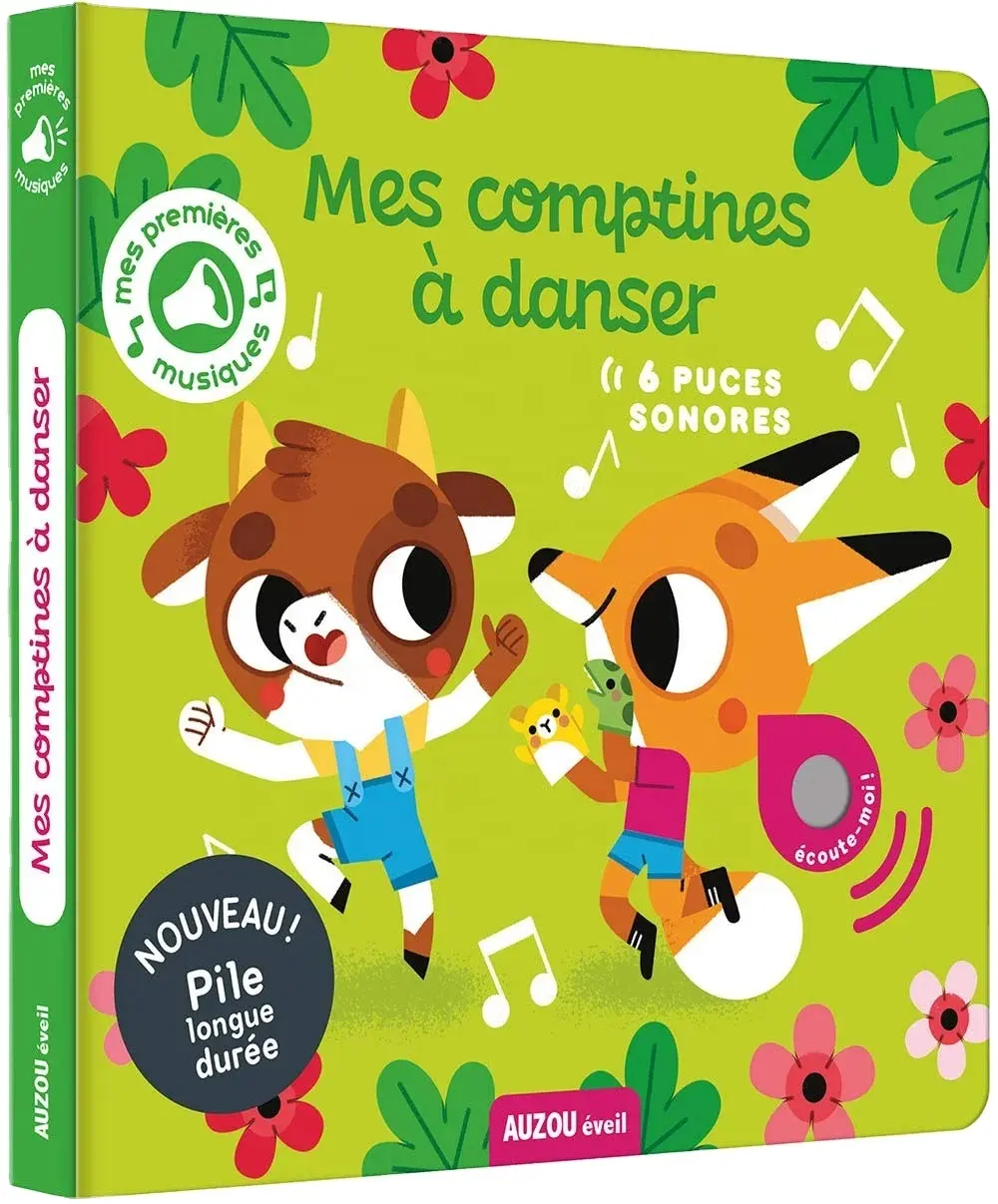 Buku suara grosir buku lagu anak-anak cetak buku musik elektronik untuk anak-anak di Perancis