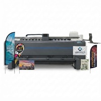 Printer Sublimasi Bendera Satu Sisi Format 2050mm dengan Printhead I3200 untuk Pencetakan Kain Strip Bendera Iklan