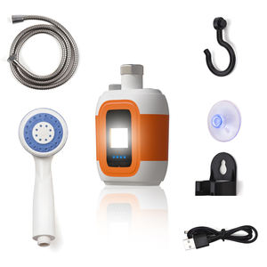 Pommeau de <span class=keywords><strong>douche</strong></span> portable rechargeable USB à <span class=keywords><strong>prix</strong></span> <span class=keywords><strong>d</strong></span>'usine, pompe 3,7 V, 1,5 m, <span class=keywords><strong>pour</strong></span> camping, plage, natation, voyage, randonnée, 20 L - Product Image 1