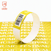 Bracelets jetables en papier synthétique imperméables avec logo personnalisé, billets, bracelets événementiels, bracelets Tyvek pour fête
