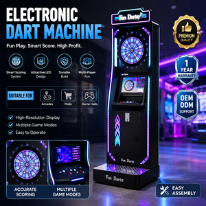 Macchina per Freccette Commerciale, Schermo HD da 32 Pollici, Modalità Multi-Gioco, Funzionamento a Monete, per <span class=keywords><strong>Bar</strong></span> e Sale Giochi - Product Image 1