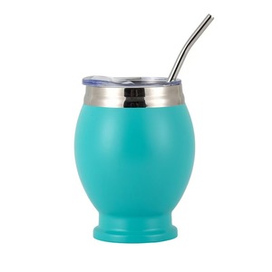 Taza de Mate Argentina de Acero Inoxidable de 12oz con Bombilla |   Termo de Doble Pared con Aislamiento al Vacío para Yerba Mate - Product Image 4