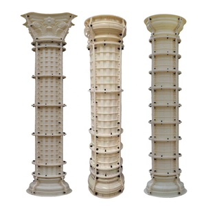 Ventas Directas de Fábrica: Encofrados de Plástico para Columnas de Hormigón, Moldes de <span class=keywords><strong>Pilares</strong></span> <span class=keywords><strong>Romanos</strong></span> para Columnas Redondas Ajustables Decorativas - Product Image 1