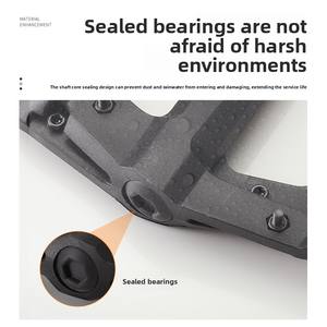 <span class=keywords><strong>Pedales</strong></span> de Bicicleta Anchos Antideslizantes con Rodamientos de Nylon Compuesto, Fibra de Nylon de 4 Colores, <span class=keywords><strong>Pedales</strong></span> de Bicicleta de Carretera Bigfoot con Rodamientos Bolany - Product Image 4