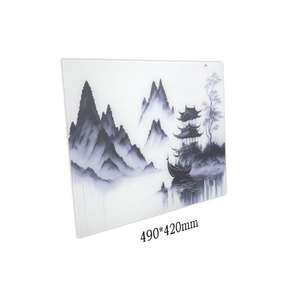 แผ่นรองเมาส์กระจกนิรภัย Cyberpunk Fantasy พร้อมแผ่นรองเมาส์กระจกเล่นเกม E-Sports ทำความสะอาดง่ายพื้นผิวเรียบเนียน - Product Image 2