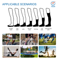 Chaussettes de sport de basketball en nylon 100% respirant, tendance européenne et américaine, personnalisables rapidement, ODM, petit lot, haute qualité, pour hommes