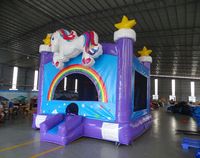 Xinyue Commercial Gonflable Bouncer Slide Combo Nouveau Design PVC Matériel Ventilateur Intégré Comprend Des Kits De Réparation 5x5m Installation Facile