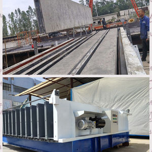 เครื่องผลิตแผ่นซีเมนต์กันไฟสำเร็จรูปอัตโนมัติควบคุมด้วย PLC ให้ผลผลิตสูง พร้อมเครื่องยนต์ กล่องเกียร์ ปั๊ม และปรับความหนาได้ - Product Image 2