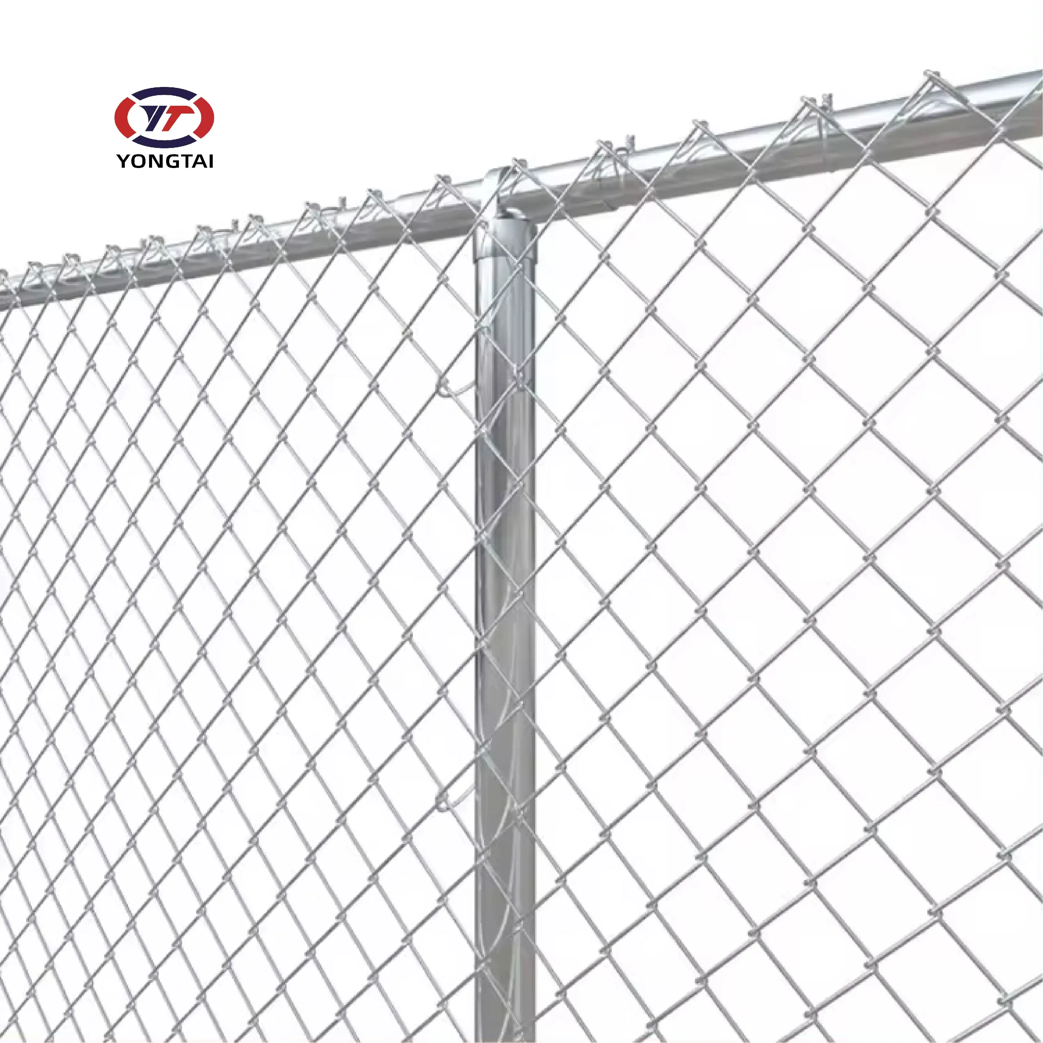 3mm Wire 50x50 Diamond Mesh Hot Dip Galvanized Chain Link Iron Wire Mesh Fence/Chain Link Fencing