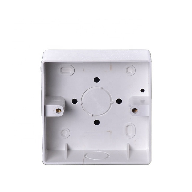 2022 Hot Sale 3x3 Pvc Junction Box Wholesale Electrical 1 Gang and 2 Gang Flush Pvc Switch Box for Electrical Installation