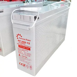 Fortune Power gel batteries 12v 200ah deep cycle energy storage eu stock slolar power home energy storage battery