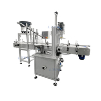 Machine de capsulage automatique électrique avec alimentateur vibrant pour bouteilles en plastique/verre, cosmétiques et pesticides