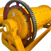 Broyeur à billes de petite capacité avec moteur, roulement, boîte de vitesses pour le broyage de minerai d'or et de cuivre, équipement minier à haute efficacité