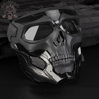 Masque de casque tactique Sinairsoft LY1710 en forme de crâne, en nylon imperméable, pour le jeu CS et l'utilisation en extérieur
