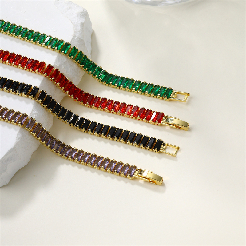 Fashion Gemstone Bracelet 4mm Diamond Cubic