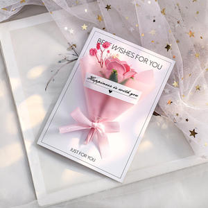 Cadeau de la Saint-Valentin, du Nouvel An chinois, bouquet de fleurs éternelles, plastique écologique, haute qualité, carte de vœux pour couples, anniversaire - Product Image 6