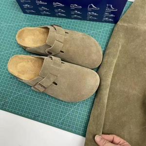 Sandalias Planas Tipo Mocasín con Punta Abierta para <span class=keywords><strong>Arizona</strong></span>, Plantilla Cómoda de <span class=keywords><strong>Eva</strong></span>, Cierre Deslizante de Cuero Genuino para la Temporada de Otoño - Product Image 2