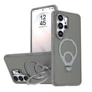 เคสโทรศัพท์แม่เหล็กแบบด้านโปร่งแสงรุ่นใหม่สำหรับ Samsung S26 S22 S23 S24 S25 Ultra Plus FE พร้อม 360 °   ฝาครอบกันกระแทกแบบมีขาตั้ง - Product Image 1