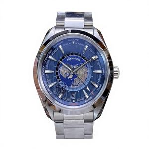 Reloj de Buceo Mecánico de Calidad 5A, 43 mm, Movimiento VS Factory 8900, 24 Horas, Correa de Acero Inoxidable y Caucho, Esfera Azul, GMT, 50 bar - Product Image 1