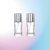 Atomiseur de parfum miniature en verre transparent de 20 ml, vide, rechargeable, portable, vaporisateur de parfum à fine brume pour les voyages