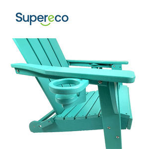 Chaise pliante moderne en HDPE <span class=keywords><strong>de</strong></span> type Adirondack pour foyer extérieur portable, idéale pour jardin, cour, plage, parc et école - Product Image 4