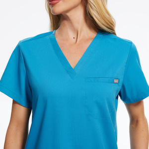 Uniformes hospitaliers respirants ensembles Medicos femmes uniformes d'allaitement costume Médicos col en v survêtement vente en gros gommages personnaliser - Product Image 3
