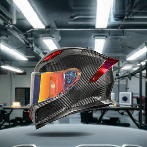 Casco integral de alta Resistencia hecho de equipo de protección de fibra de carbono para carreras de motos y cruceros por carretera - Product Image 3