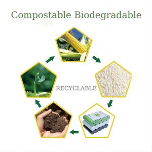 Sacs poubelle biodégradables et compostables avec logo personnalisé, sacs à déchets dégradables, sacs à ordures - Product Image 6