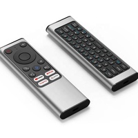 X9 Air Mouse Télécommande en alliage d'aluminium pour TV IR Apprentissage 2.4g + BT X9 Google Voice Mini clavier double mode