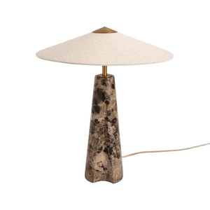 Lámpara de Mesa de Travertino E27 LED, Hecha a Mano, Geométrica, Sólida, para Escritorio - Product Image 3