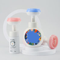 Dispenser kosong kosmetik 200ml, cuci Wajah 150ml 100ml pembersih hewan peliharaan botol plastik botol sabun berbusa sikat pompa botol busa