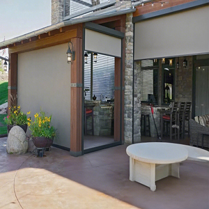 Auvent de terrasse rétractable moderne de 6 m, imperméable, motorisé, télécommande, protection UV, autoportant, résistant à la pluie, au soleil et au vent - Product Image 5