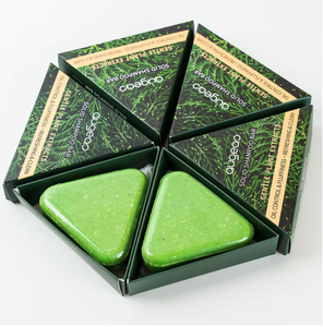 100g travel size green color solid Hydrating Botanical Formula Shampoo <b>Bar</b> - Product Image 1