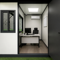 Micro-bureau modulaire moderne à deux étages, maison-conteneur de type resort
