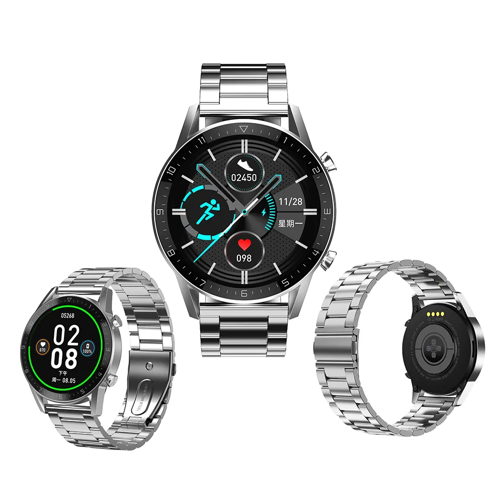 No.1 G3 1.3Inch Smartwatch Volledige Ronde Screen Smart Horloge G3 Horloge Telefoon Voor Ios En Android Bluetooth 4.0 Smart horloge.