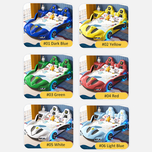 Letto per bambini ragazzo auto nuovo in legno massello ragazzo casa letto singolo cartone animato ragazzo camera da letto letto per bambini - Product Image 3