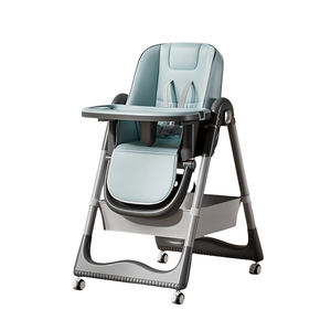 <span class=keywords><strong>Chaise</strong></span> <span class=keywords><strong>haute</strong></span> pour enfant Réglage du dossier à 4 positions Réglage de la hauteur à 7 positions Roues pivotantes avec freins Panier de rangement <span class=keywords><strong>Harnais</strong></span> de sécurité - Product Image 3