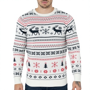 Pull en maille de luxe 2025 pour homme, coupe ajustée, infroissable, anti-rétrécissement, respirant, 100 % acrylique, confortable, haut de gamme automne/hiver - Product Image 3