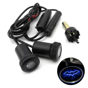 Luminária de led com logo, super brilhante, com fio, hd, personalizada, lâmpada de aviso, para porta de carro, laser, bem-vindo, projetor para outras luzes de carro